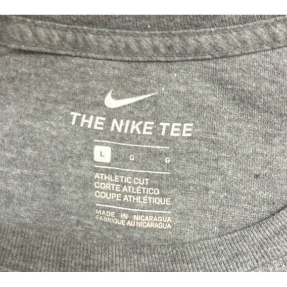 Stanford Cardinal Nike Athletic Cut Tee Short Sleeve Shirt Men's Gray Football - Picture 3 of 5